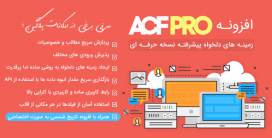 افزونه زمینه های دلخواه پیشرفته | ACF Pro