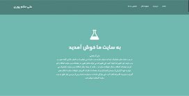 قالب فارسی سایت شرکتی با نام amoeba