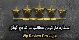 افزونه وردپرس wp review pro | بهترین افزونه ستاره دار کردن مطالب